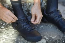 Road And Gravel Cycling Leather Lace-Up SPD Shoes GRVL 520 - Black -clothing Shop 8403019 context image 1617059