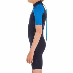 Olaian 100 Neoprene Springsuit Surfing Wetsuit Back Zip Shorty 1.5mm Kids -clothing Shop 8403220 product image 1300041