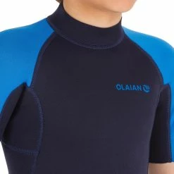 Olaian 100 Neoprene Springsuit Surfing Wetsuit Back Zip Shorty 1.5mm Kids -clothing Shop 8403220 product image 1300042