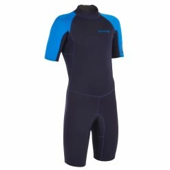 Olaian 100 Neoprene Springsuit Surfing Wetsuit Back Zip Shorty 1.5mm Kids -clothing Shop 8403220 product image 2022213