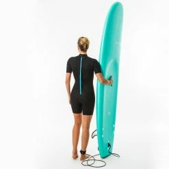 Olaian 100 Neoprene Springsuit Surfing Wetsuit Back Zip Shorty 1.5mm Women -clothing Shop 8403223 product image 1773559