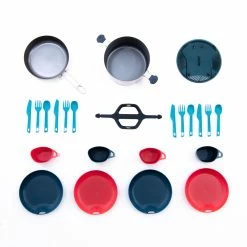 Quechua Non-Stick Stainless Steel 4-Person 24-Piece Camp Cookset 3.5 L -clothing Shop 8492729 product image 1672279