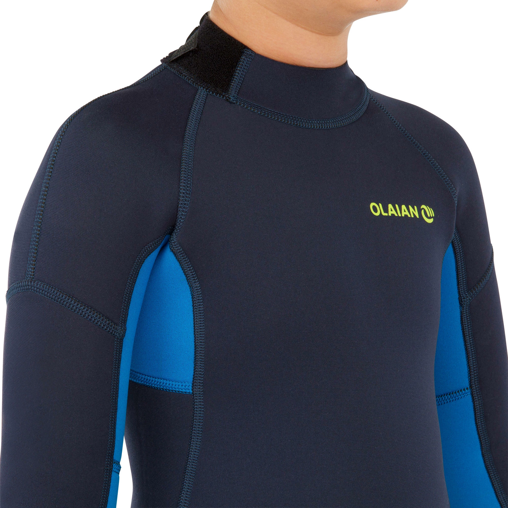 Olaian 100 Neoprene Surfing Full Wetsuit Back Zip 2mm Kids 7 Olaian 100 Neoprene Surfing Full Wetsuit Back Zip 2mm Kids - Image 7