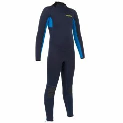 Olaian 100 Neoprene Surfing Full Wetsuit Back Zip 2mm Kids