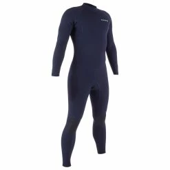 Olaian 100 Neoprene Surfing Full Wetsuit Back Zip 2mm Men