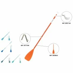 Adult X100 Adjustable Aluminium 3-Part Split Stand Up Paddle -clothing Shop 8546371 product image 2218721