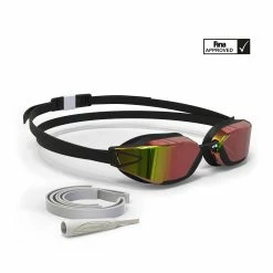 Swimming Goggles Mirrored Lenses B-FAST 900 Black / Red