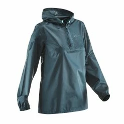 Quechua Women's Windproof And Water-repellent Hiking Jacket - Raincut 1 2 Zip