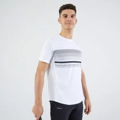 Men's Short-Sleeved Tennis T-Shirt Essential - White