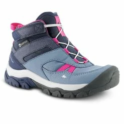Quechua Crossrock Mid Waterproof Lace-Up Hiking Shoes Kids'