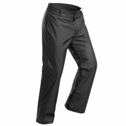 WEDZE MEN'S WARM SKI TROUSERS 100 - BLACK
