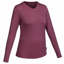 Forclaz Women's Travel 100 Merino Wool Backpacking T-Shirt -clothing Shop 8573881 sign kit image 1865393