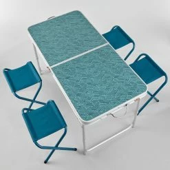Quechua FOLDING CAMPING TABLE - 4 STOOLS - 4 TO 6 PEOPLE -clothing Shop 8575786 product image 1749405