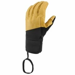 WEDZE ADULT SKI GLOVES FREERIDE 550 HONEYBLACK