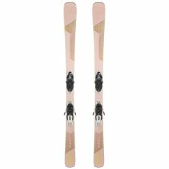 WEDZE WOMEN'S ALPINE SKI WITH BINDING - CROSS 950+ PINK