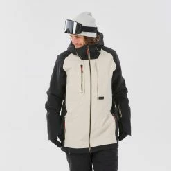 Men's Ultra Resistant Snowboard Jacket - SNB 900 UP Beige
