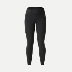 Women's Travel Trekking Heavy-Duty Leggings Travel 500 - Black
