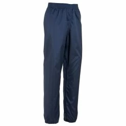Quechua KIDS' WATERPROOF HIKING OVER TROUSERS - MH100 7-15 YEARS - BLUE